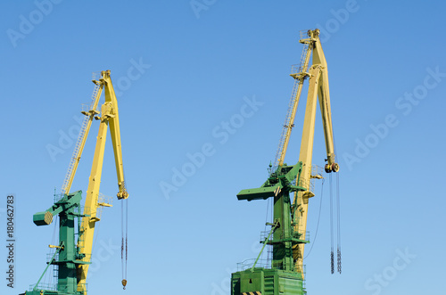 Wallpaper Mural port hoisting cranes Torontodigital.ca