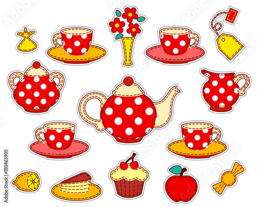 Tea drinking patchwork set