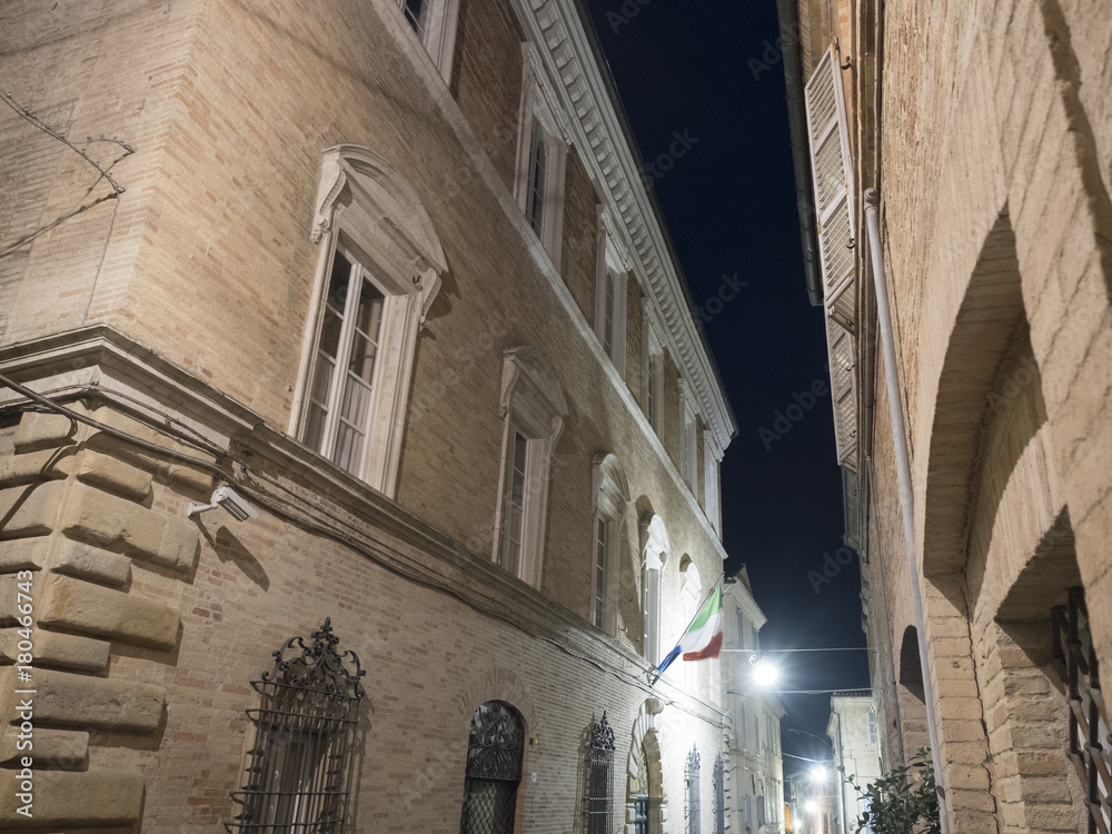 Fermo (Marches, Italy) by night