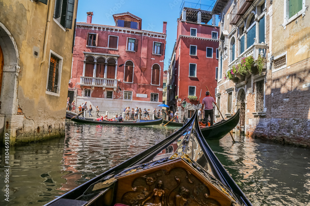 Gondolas of Venice Italy