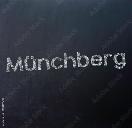 Münchberg Stadt Tafel Schriftzug