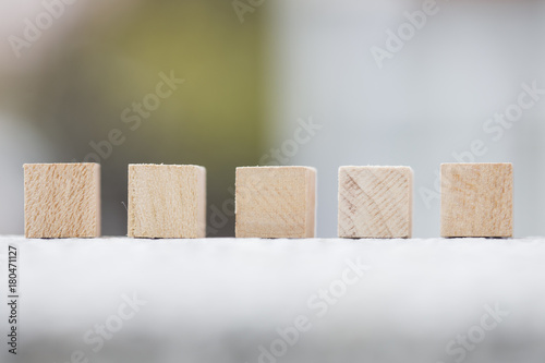 Fototapeta Naklejka Na Ścianę i Meble -  wooden cubes font