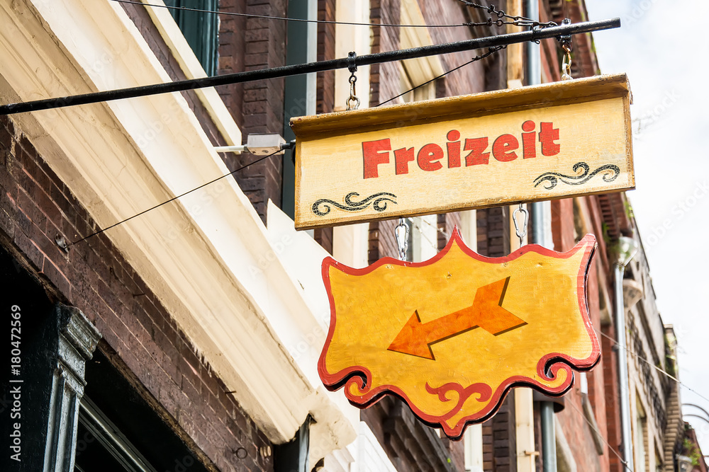 Obraz premium Schild 258 - Freizeit