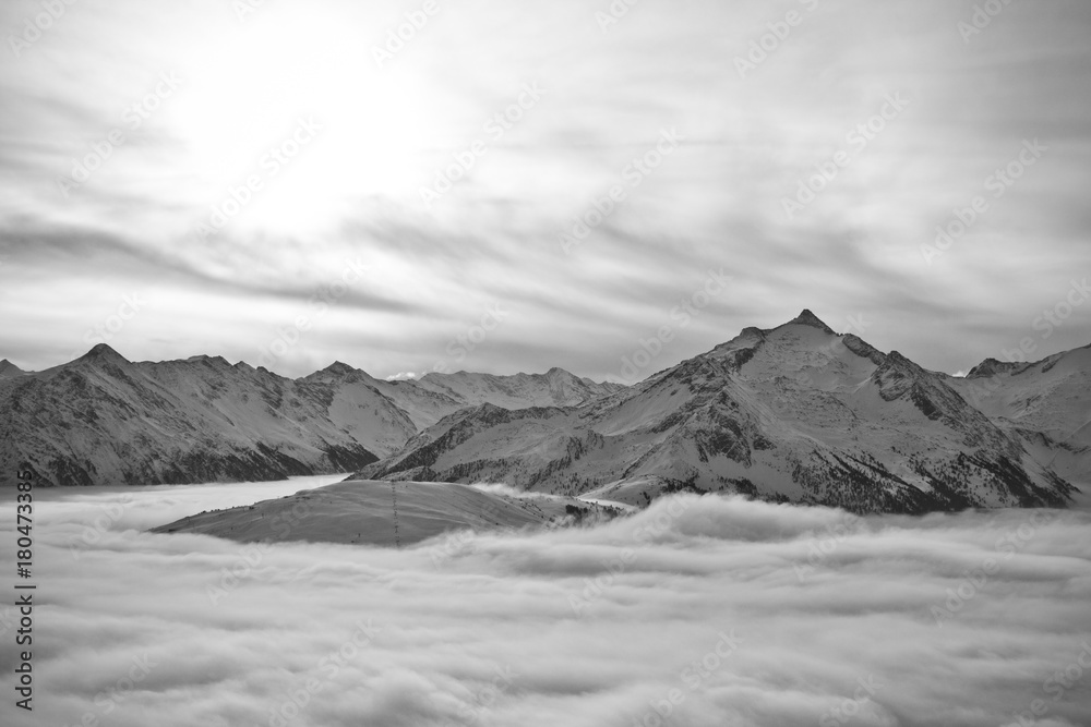 Obraz premium Alpines Ski Panorama