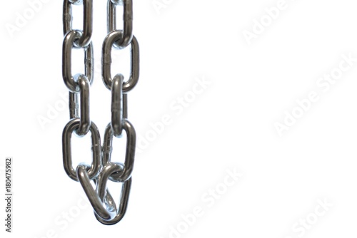 Metal Chain Isolated on White Background