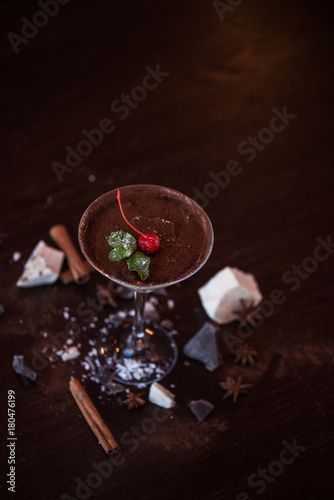Ice cream chocolate dessert...