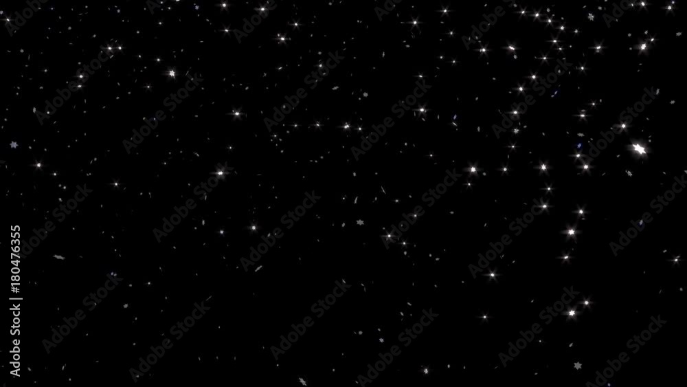 Lots of Little Silver Six Branchs Stars raining Lots of Little Silver Six Branchs Stars raining