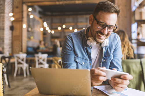Freelancer at the coffee shop