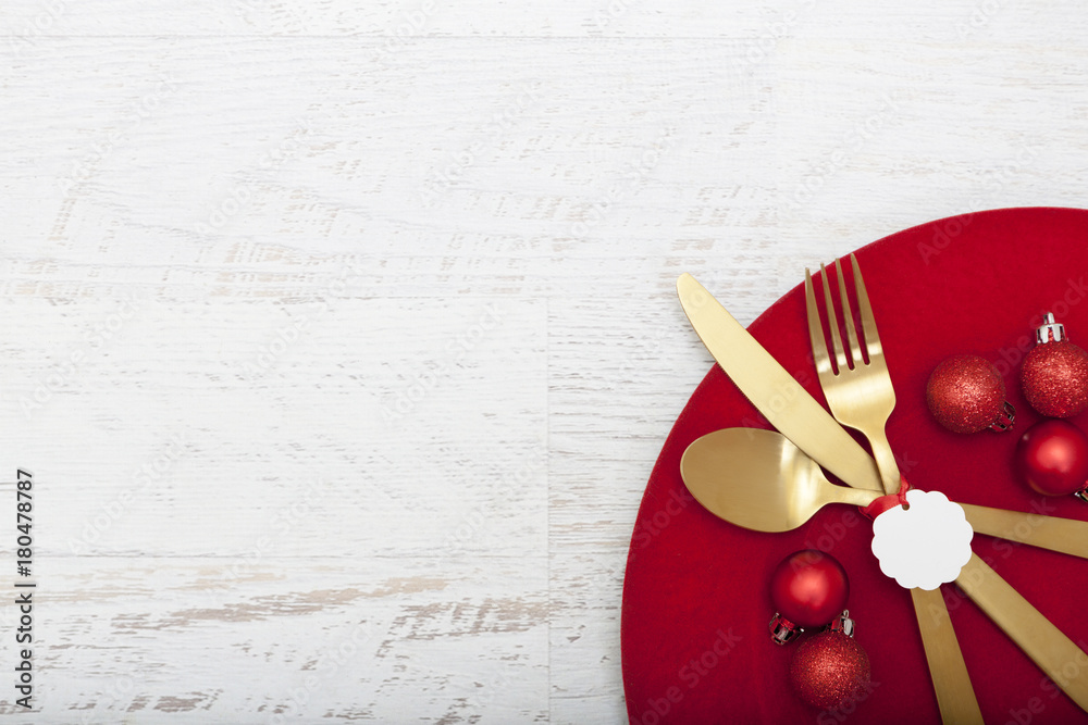 Christmas Meal Table Setting Christmas Meal Table Setting