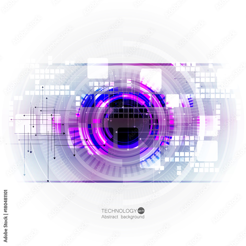 Obraz premium Radial abstract graphics, vector illustration.