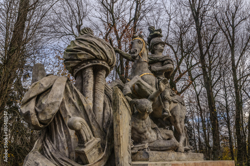 The statue of King Jan III Sobieski in Warsaw designed by André Le Brun in 1788. photo