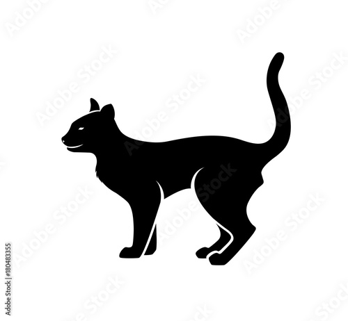 Wild Cat Silhouette Vector