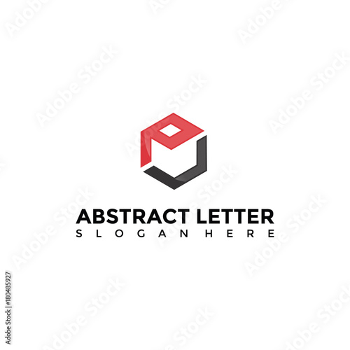 Abstract Box Logo Template. Vector Illustrator Eps. 10 photo