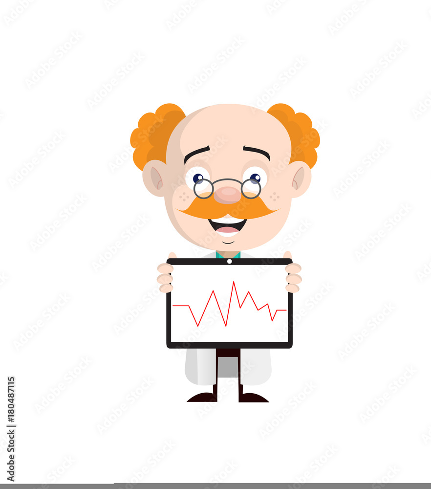 Happy Doctor Showing Graph Status in Tablet Happy Doctor Showing Graph Status in Tablet