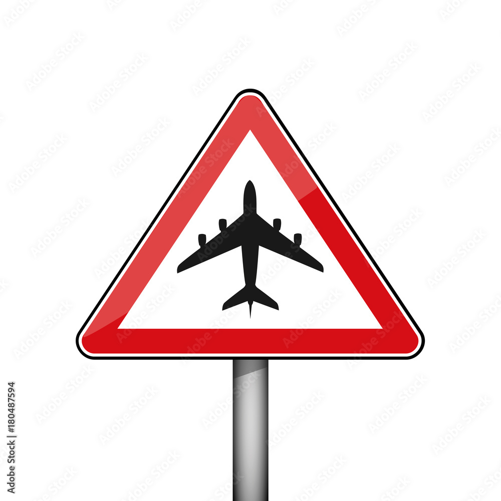 warnschild flugzeug warnschild flugzeug