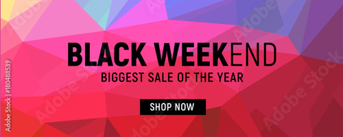 Black Friday Sale, Black weekend Sale Poster, banner with gold elements - Vector Illustration vol. 43