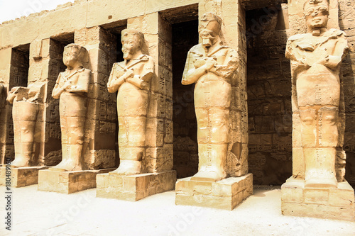 Anscient Temple of Karnak in Luxor - Ruined Thebes Egypt photo