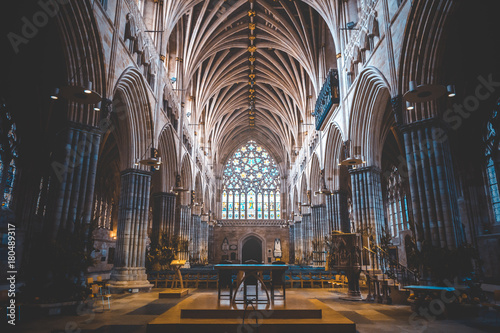 The atmosphere of Exeter Cathedral photo