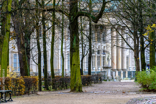 Fragment of the Palace on the Water, a classicist  palace in Warsaw's Royal Baths Park. © Ralfik D