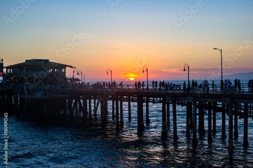 Suset over Fishing Pier