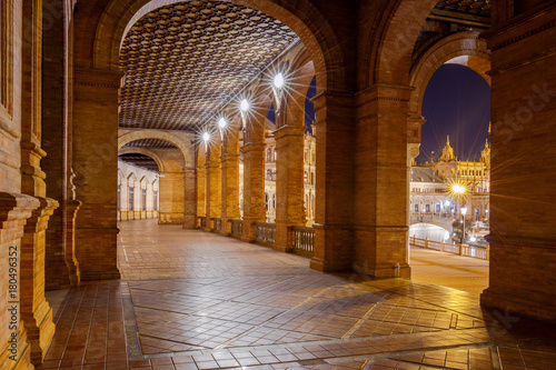 Seville. Spanish Square or Plaza de Espana.