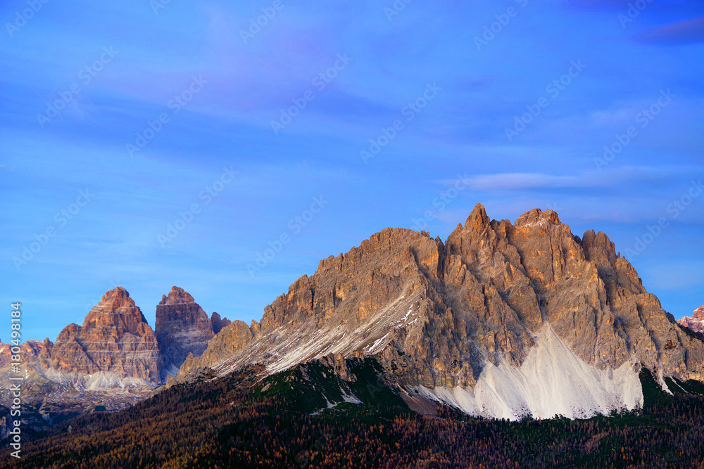 Alpine landscape in the Dolomites, Italy, Europe
