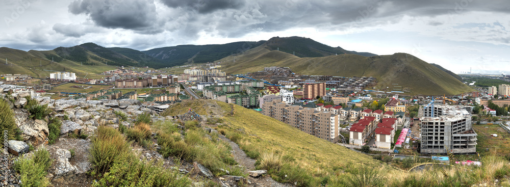 Stadtansicht von Ulan Bator, die Hauptstadt der Mongolei