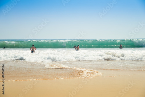 Beautiful wave in the ocean 