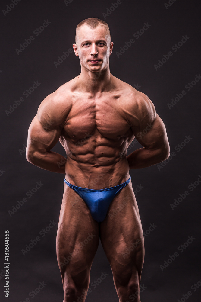 Fototapeta premium young bodybuider posing