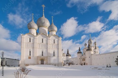 The Kremlin in Rostov the Great on a winter day