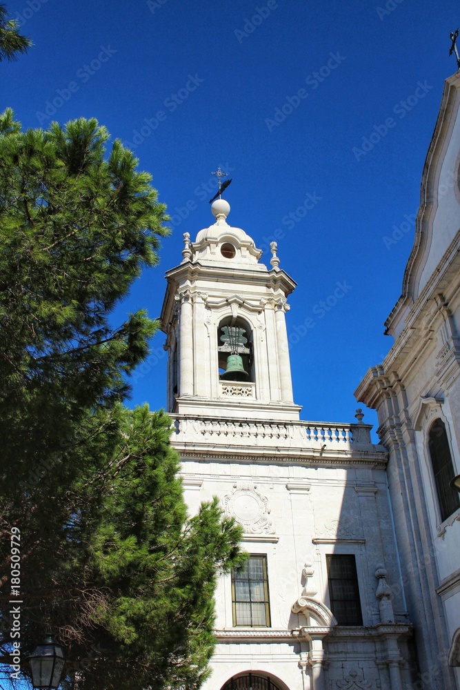 Church of marble facade in Lisbon