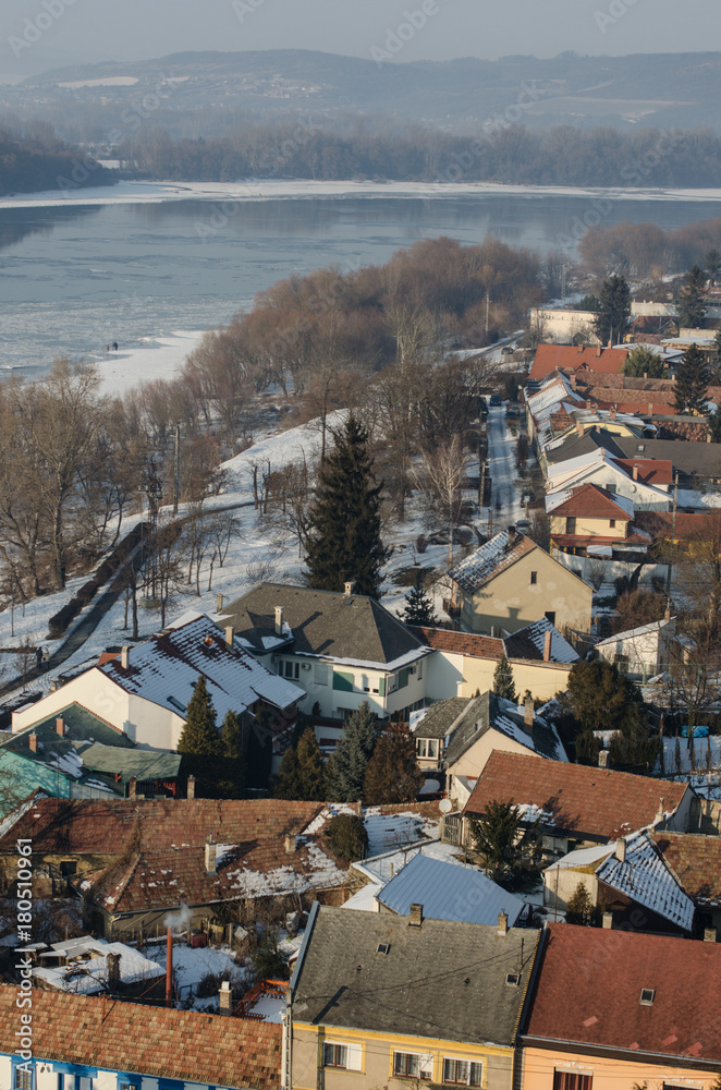 Fototapeta premium Landscape the Hungarian city Esztergom