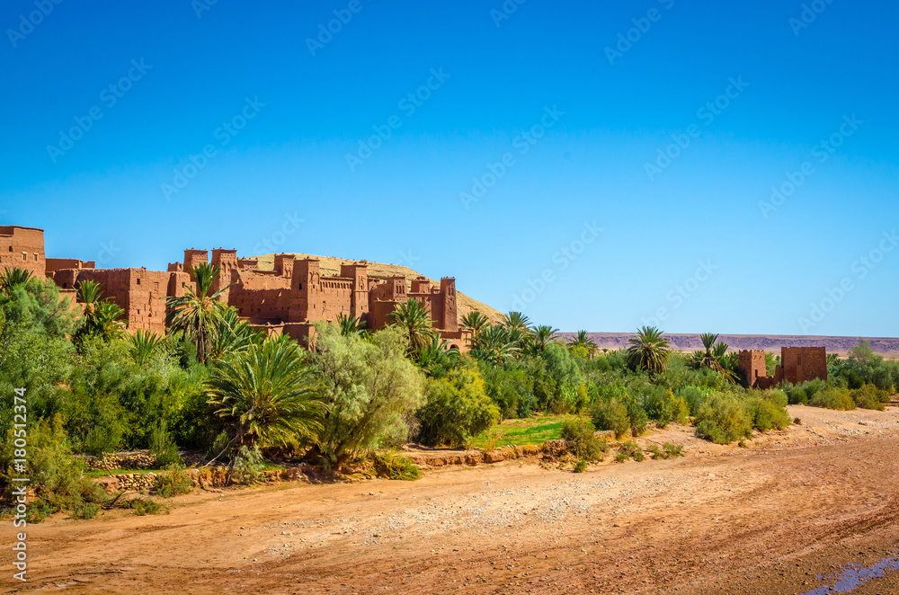 Kasbah Ait Ben Haddou in the desert near Atlas Mountains, Morocco Kasbah Ait Ben Haddou in the desert near Atlas Mountains, Morocco