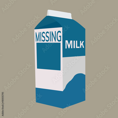 Milk carton with space