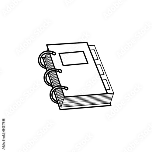 notebook vector icon. Vector graduation Icon. Education, academic degree. Premium quality graphic design. Signs, outline symbols collection, simple icon for websites, web design, mobile app