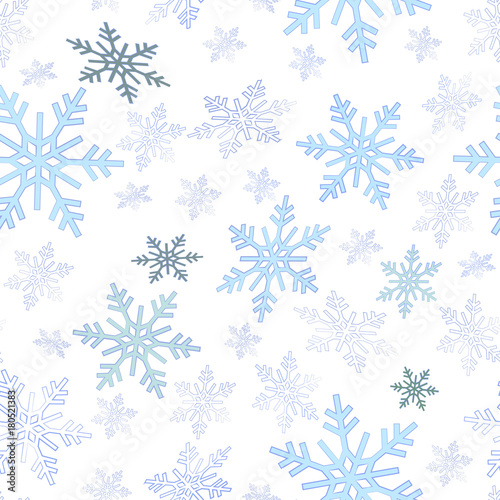 snowflakes background for the new year and Christmas design