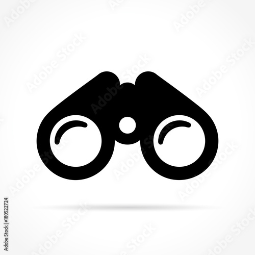 binoculars icon on white background