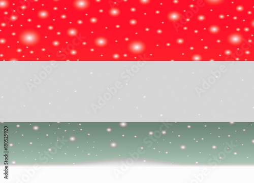 hungary flag on christmas background