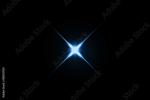 digital lens flare,sun burst on black background.