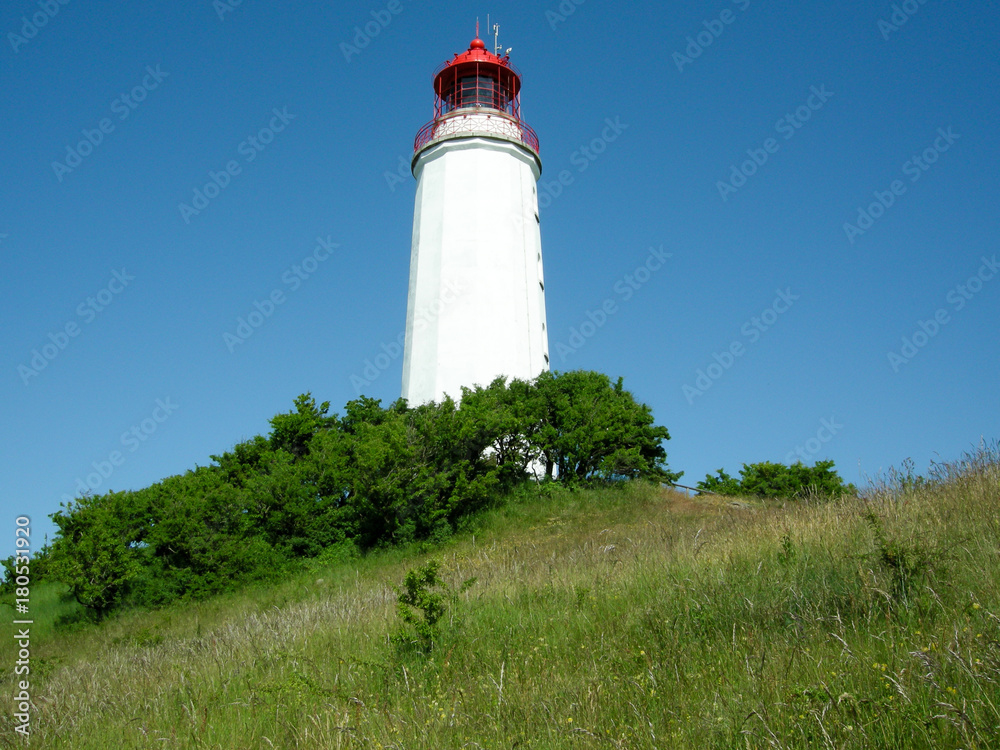 Leuchturm am Dornbusch, Insel Hiddensee, Rügen Leuchturm am Dornbusch, Insel Hiddensee, Rügen