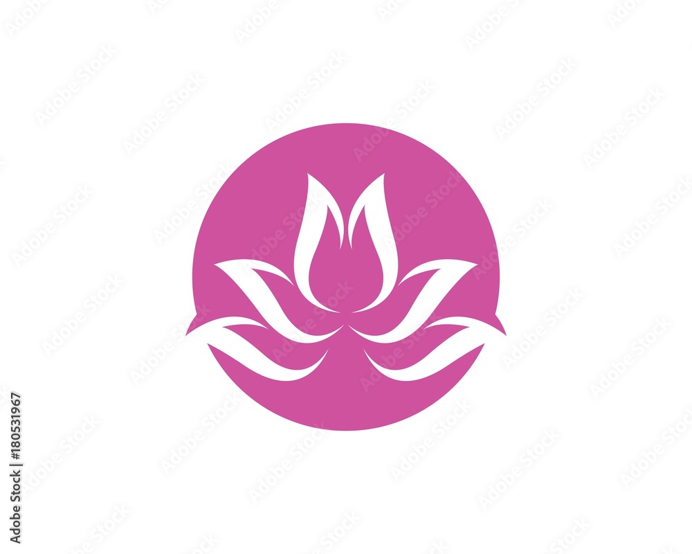 Lotus flowers design logo Template icon Lotus flowers design logo Template icon