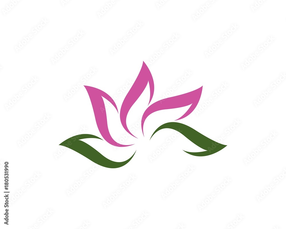  Lotus flowers design logo Template icon