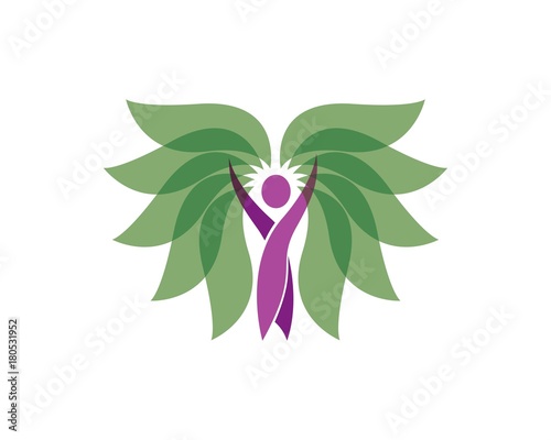  Lotus flowers design logo Template icon