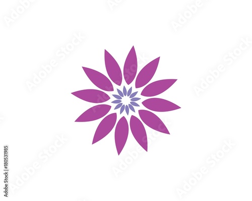  Lotus flowers design logo Template icon
