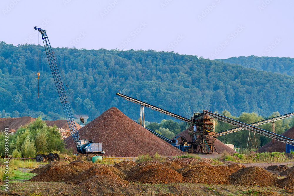 Fototapeta premium Gravel quarry