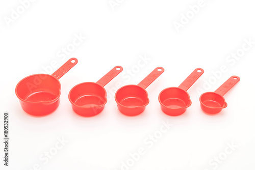 measuring cup on white background