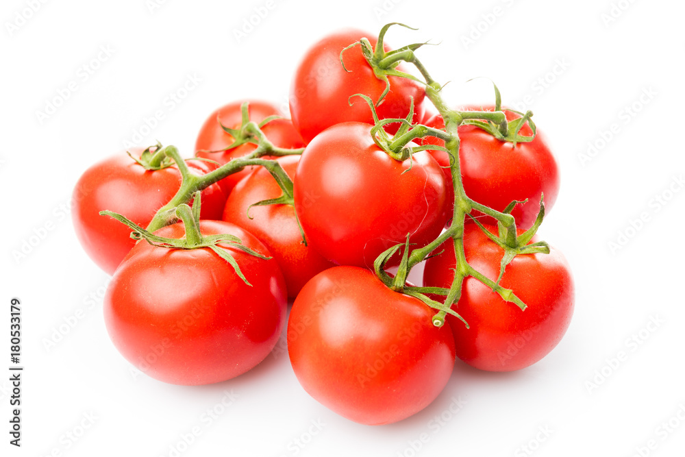 Fresh tomatoes on white background Fresh tomatoes on white background