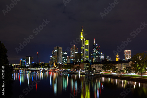 Frankfurt am Main at night  Germany