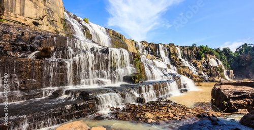 Majestic Pongour Waterfall  Dalat  Vietnam  Asia.