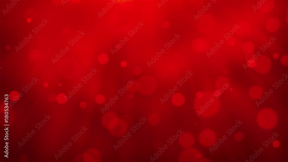 Red Loopable Abstract Bokeh Lights Background Red Loopable Abstract Bokeh Lights Background